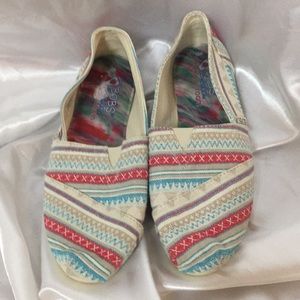 BOBS SKECHERS SZ 8.5 MEMORY FOAM ESPADRILLES